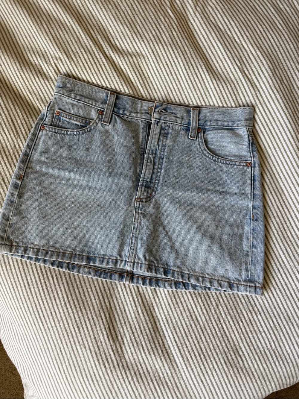 Denim Forum Mini Skirt